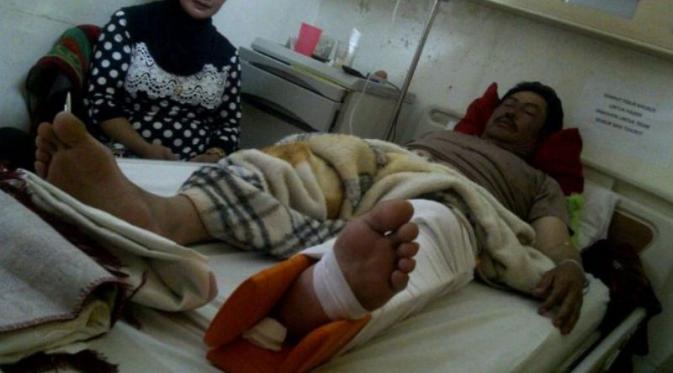 Engkos, salah satu warga korban longsor di Pangalengan, Bandung (Via: metrotvnews.com)