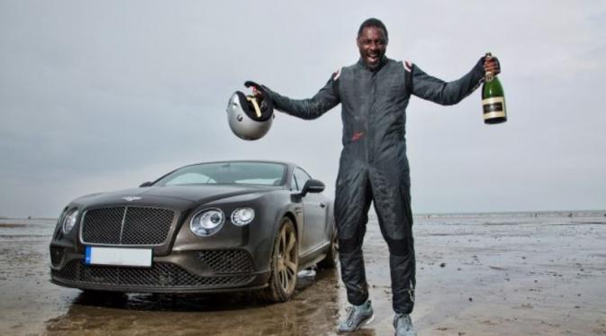 Aktor Inggris Idris Elba berhasil memecahkan rekor sebagai orang tercepat di Inggris menggunakan Bentley Continental GT (Foto: Egmcartech)