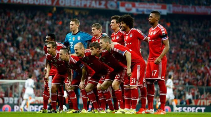 Ilustrasi Team Bayern Munchen pada Leg kedua di semi final Liga Champions 2015