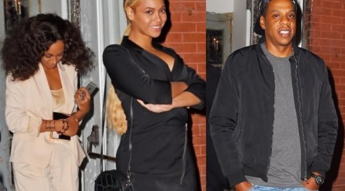 Beyonce, Solange  dan Jay Z. (dok. E!News)