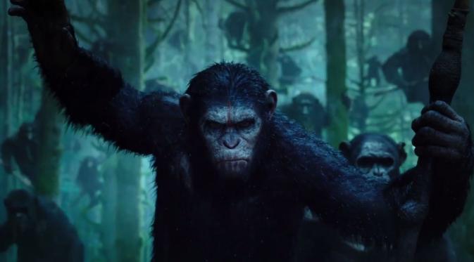 Adegan di film  Dawn of the Planet of the Apes. Foto: via bleedingcool.com