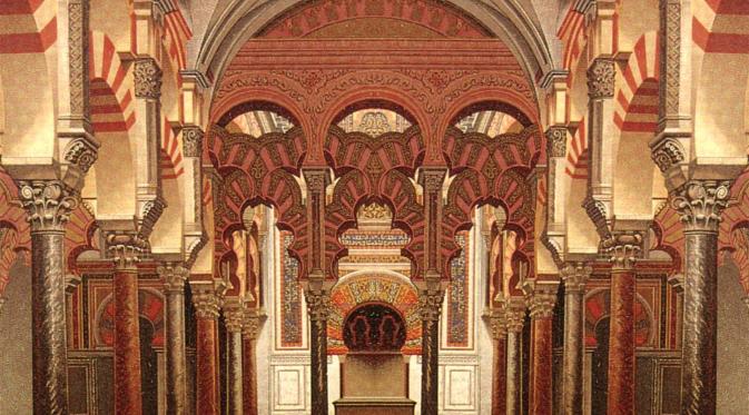 Interior Mezquita-catedral de Cordoba. (Via: flp.or.id)