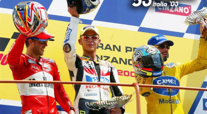 Momen kemenangan Valentino Rossi di tahun