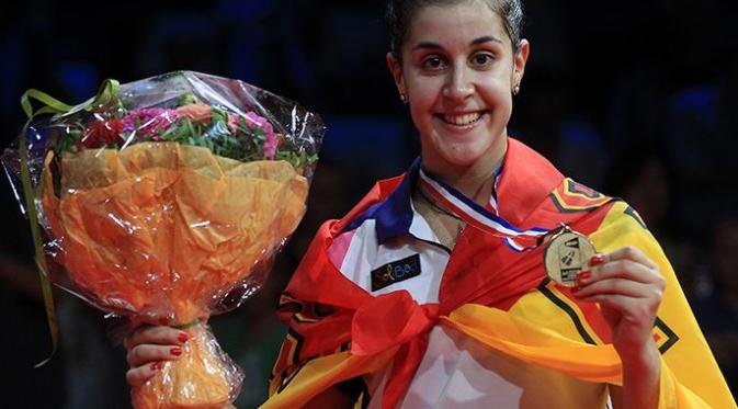 Juara Dunia 2014 Bulu Tangkis Tunggal Putri 2014 Carolina Marin (badzine.net)