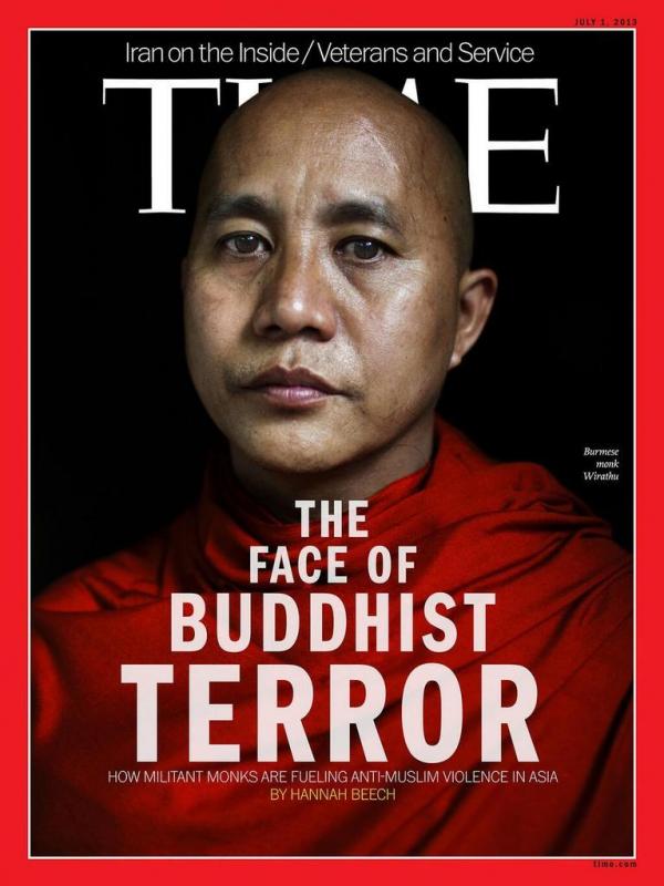 Ashin Wirathu menjadi cover majalah ternama TIME (Via: TIME)