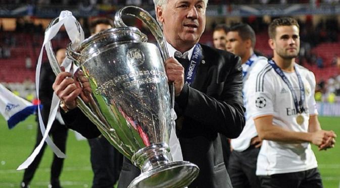 Carlo Ancelotti berhasil memenangkan La Decima bersama Real Madrid
