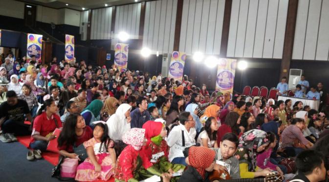 Suasana audisi La Academia Junior 2 di Surabaya. (Foto: Bintang.com)