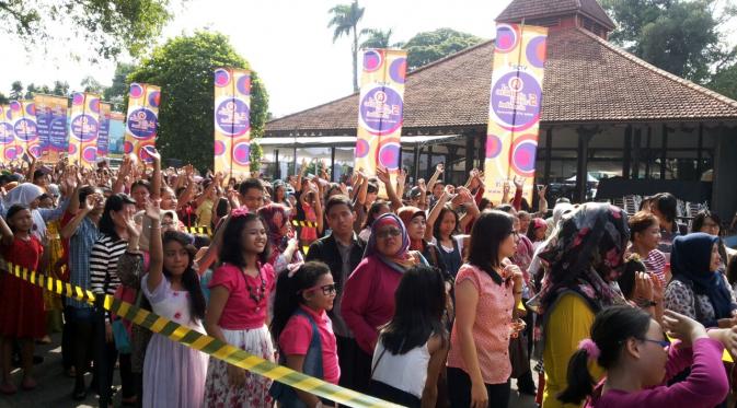 Suasana audisi La Academia Junior 2 di Surabaya. (Foto: Bintang.com)