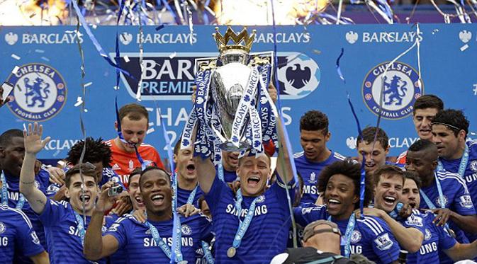 Chelsea Juara Liga-Premier Inggris musim 2014-2015