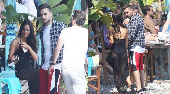 Liam Payne dan Sophia Smith menikmati makan siang bersama di Afrika Selatan. (foto: Mirror.co.uk)