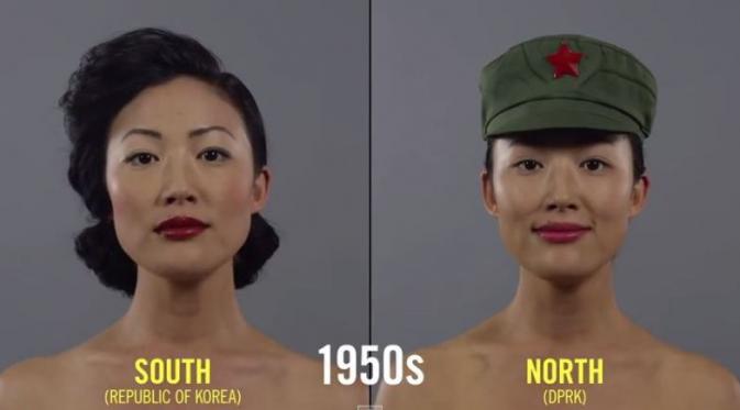 Rias Wajah Cewek  Korea  Selatan  dan Korea  Utara  70 Tahun 