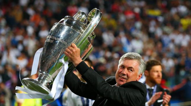 MENGAGUMKAN - Carlo Ancelotti memenangkan trofi Liga Champions di musim pertamanya untuk Real Madrid