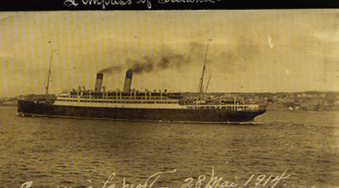 Empress of Ireland tenggelam pada 29 Mei 1914 (Wikipedia)