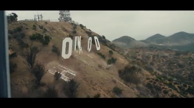 Keruntuhan 'Hollywood' di film 'San Andreas'. Foto: Vidio