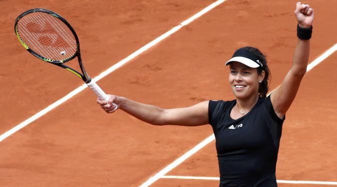 Ana Ivanovic berhasil mengalahkan Ekaterima Makarova dengan skor 7-5, 3-6, 6-1.