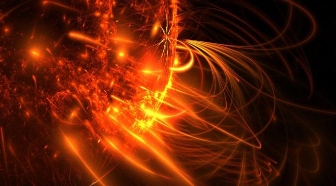Badai matahari atau solar flare (NASA)