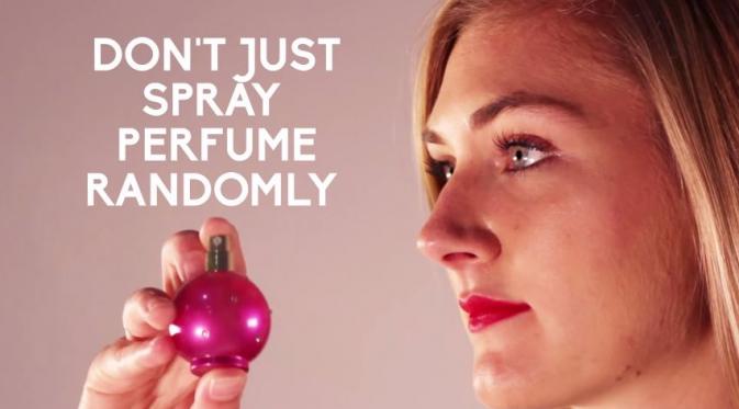 Aturan pakai parfum (Via: youtube.com)