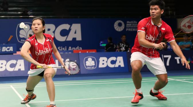 Ganda campuran Indonesia Praveen Jordan/Debby Susanto lolos ke babak kedua BCA Indonesia Open Superseries Premier 2015 (Humas PP PBSI)