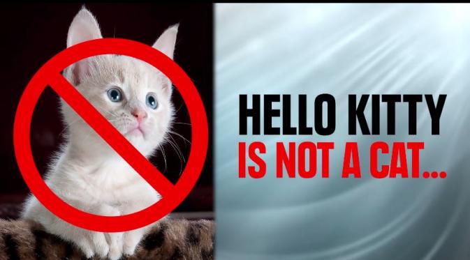 Hello Kity bukan kucing (Via: youtube.com)