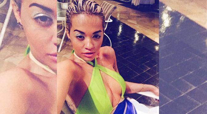 Rita Ora memperlihatkan aktivitasnya selama di Indonesia. (foto: Instagram.com/ritaora)