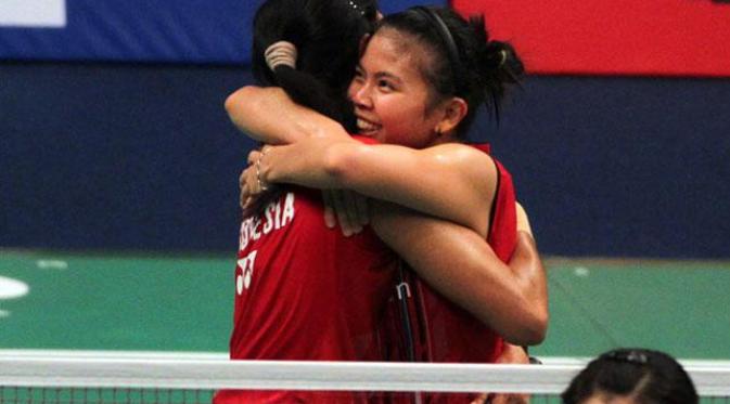 Selebrasi Greysia/Nitya di Indonesia Open 2015