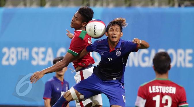 SEA Games 2015: Indonesia U-23 vs Kamboja U-23 (Liputan6.com / Helmi Fithriansyah)