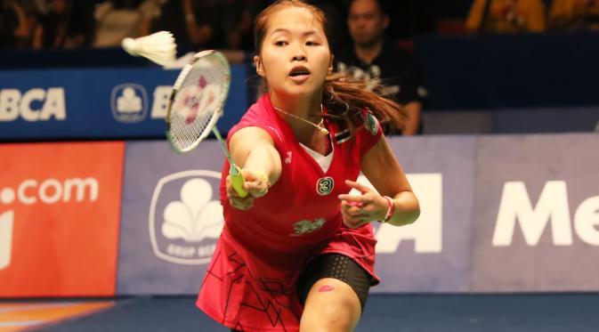 Tunggal putri Thailand Ratchanok Intanon juara BCA Indonesia Open Superseries Premier 2015 (Humas PP PBSI)