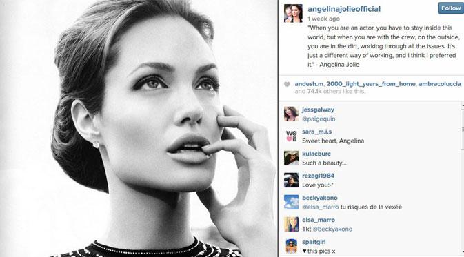 Angelina Jolie (via instagram.com/angelinajolieofficial/)
