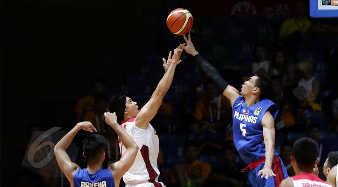 Basket SEA Games 2015: Indonesia vs Filipina (Liputan6.com / Helmi Fithriansyah)