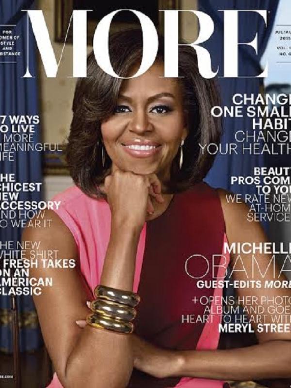 Michelle Obama di majalah MORE