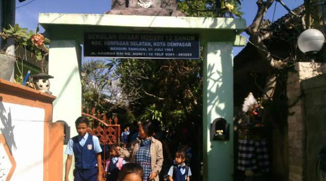 Sekolah Angeline, SDN 12 Sanur, Bali. (Liputan6.com/Dewi Divianta)