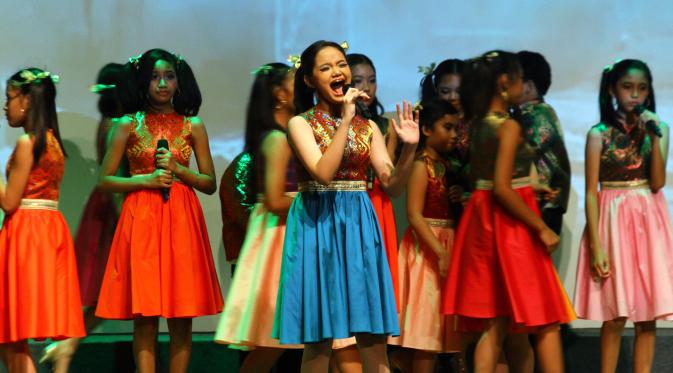 Penampilan Voice of Indonesia dalam pementasan Broadway. (Foto: M. Altaf Jauhar/Bintang.com)