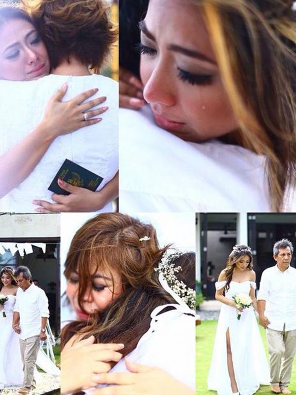 Nadia Vega memperlihatkan foto pernikahannya yang digelar tertutup. (foto: instagram.com/thenadiavega)