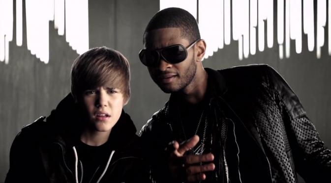 justin Bieber dan Usher (via hollywire.com)