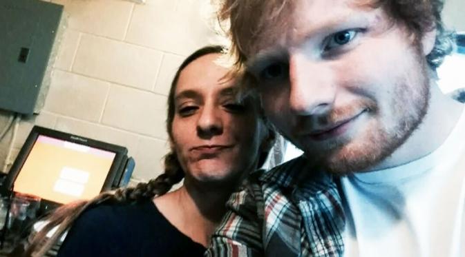 Ed Sheeran bersama Tanya Procyshyn (via ctvnews.ca)