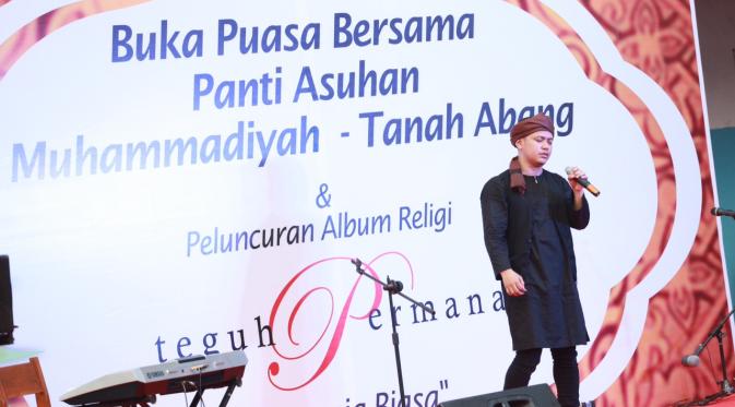 Teguh Permana (Vagetoz) rilis album religi. (Foto: Galih W. Satria/Bintang.com)