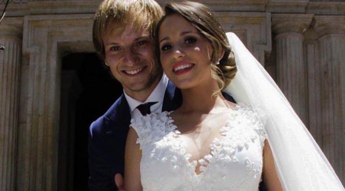 Rakitic dan istrinya Raquel menikah pada April 2013 / Ist