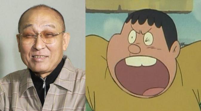 Kazuya Tatekabe pengisi suara karakter Gian di anime Doraemon. (Foto: Japanese Station)