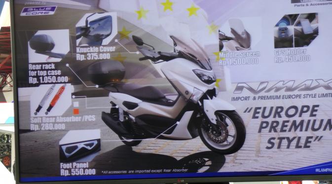 Yamaha Motor rilis aksesoris khusus NMax yang diimpor langsung dari Eropa.