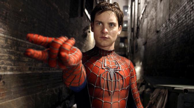 Tobey Maguire di film Spider-Man. Foto: via flickeringmyth.com