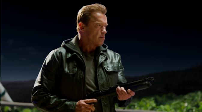 Terminator Genisys kembali menampilkan Arnold Schwarzenegger sebagai robot T-800.