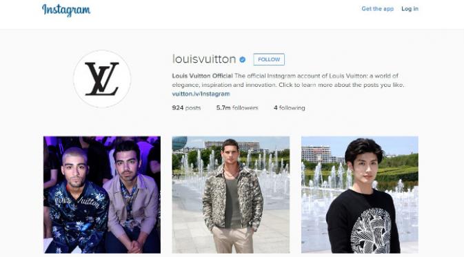 Berikut adalah urutan 5 merek fesyen terfavorit di Instagram