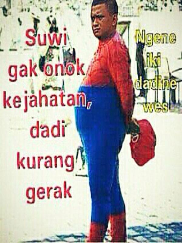 Meme lucu Spiderman