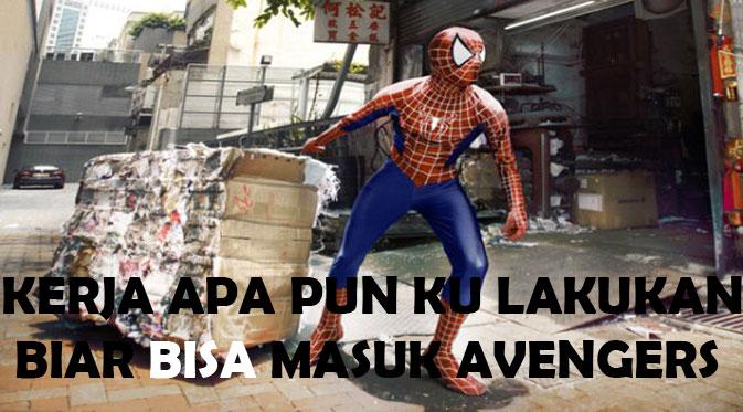 Meme lucu Spiderman