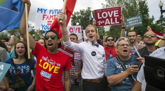Amerika Legalkan Kesetaraan Pernikahan untuk Lesbian dan Gay | via: time.com