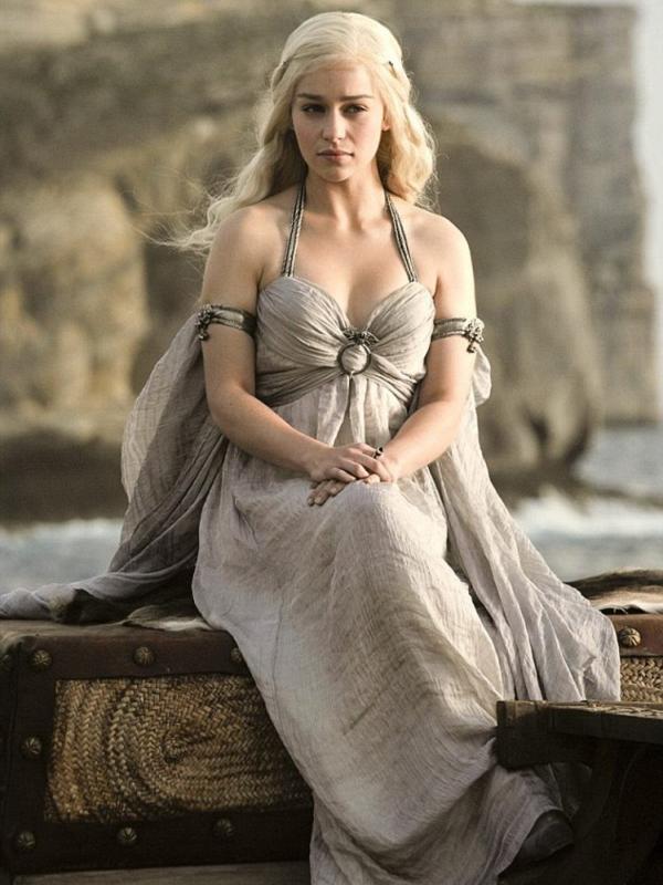 Emilia Clarke di serial TV Game of Thrones. Foto: via dailymail.co.uk