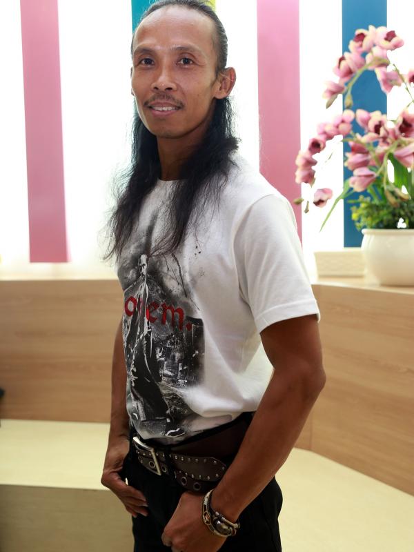 Yayan Ruhian saat press screening 'Yakuza Apocalypse'. (Wimbarsana/Bintang.com)