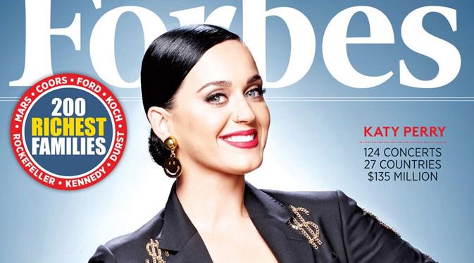 Katy Perry menjadi sampul depan majalah Forbes edisi Juli 2015. (foto: forbes.com)