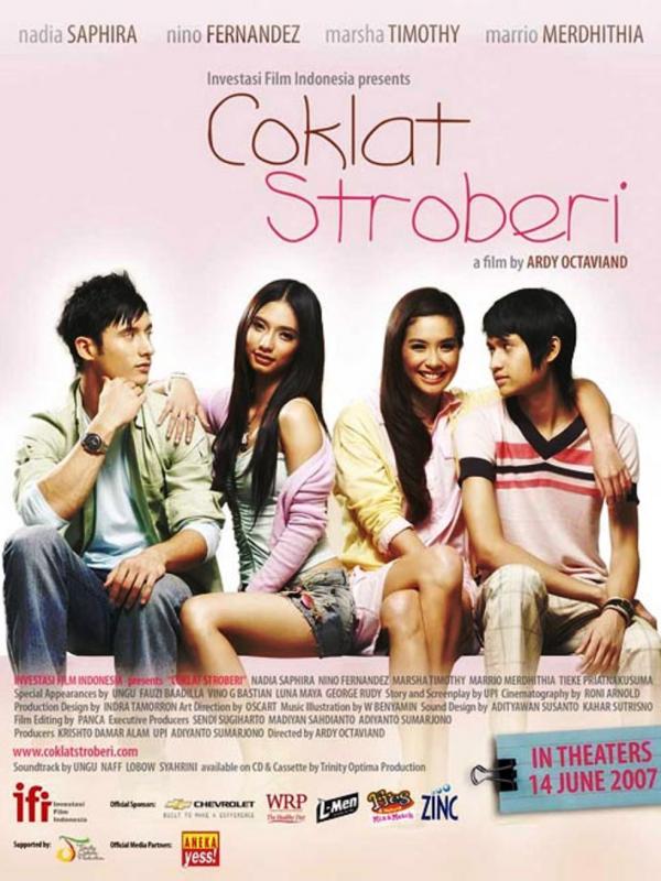 Poster film Coklat Stroberi. Foto: via reddateaddict.wordpress.com