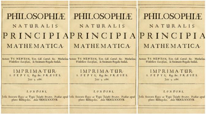 Buku 'Philosophiae Naturalis Principia Mathematica' karya Isaac Newton. (Wikimedia)